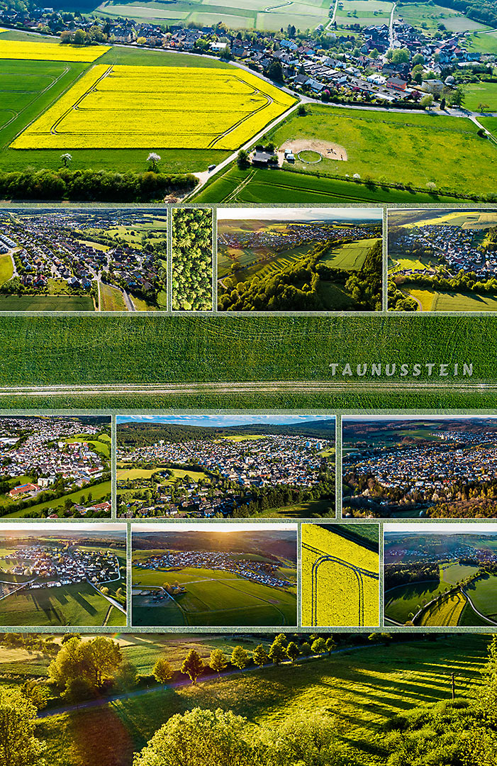 Leinwand-Luftbildcollage / Hauptbild Hambach