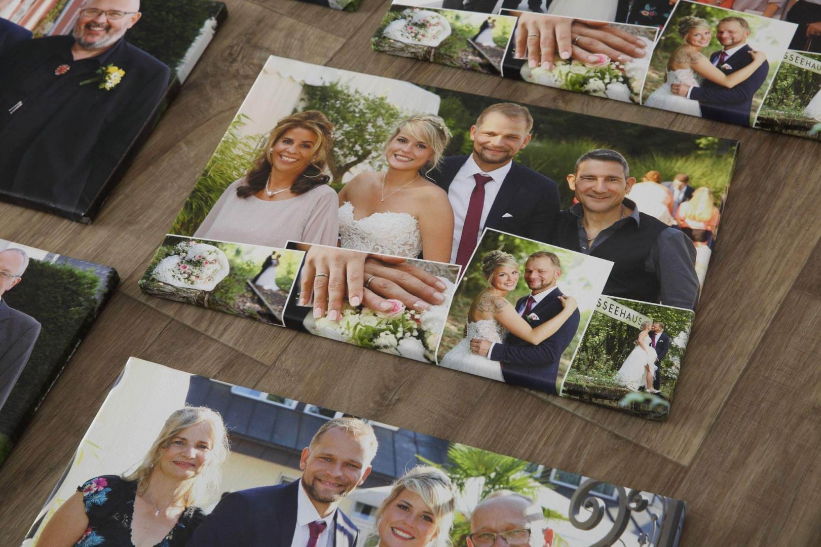 Hochzeitscollagen - ein Look kombiniert mit unterschiedlen Bildern - die Geschenkidee!